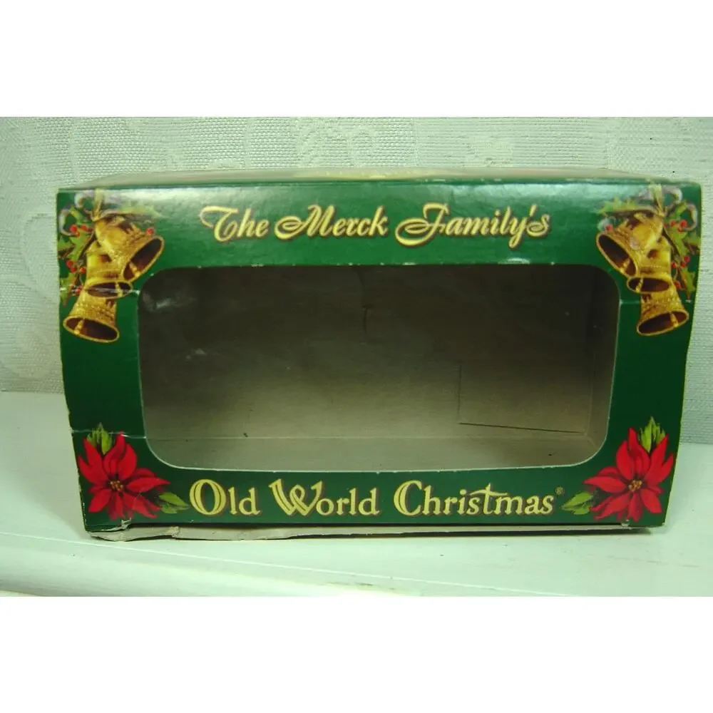 MERCK FAMILY OLD WORLD CHRISTMAS BLOWN GLASS GREEN TRACTOR ORNAMENT